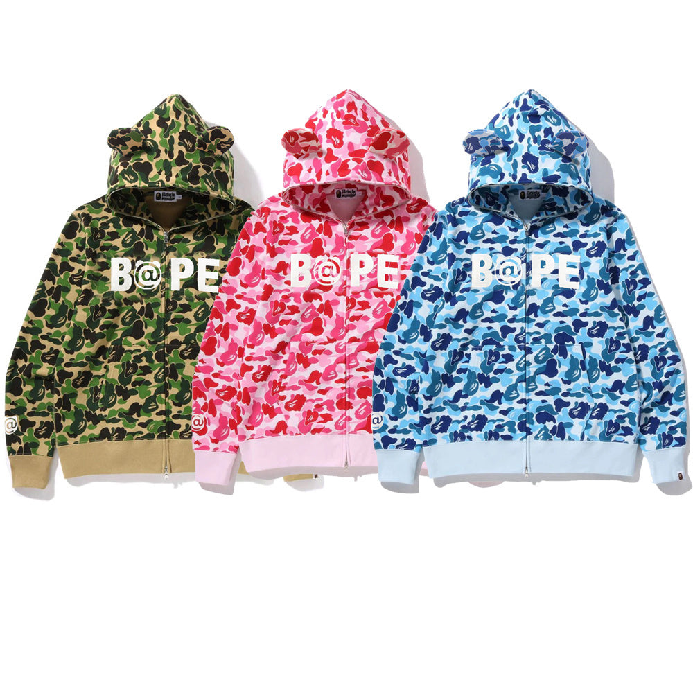 Bape Hoodie’s(green,pink and blue)